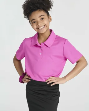 3 Pack: Girls' Short Sleeve Performance Polo