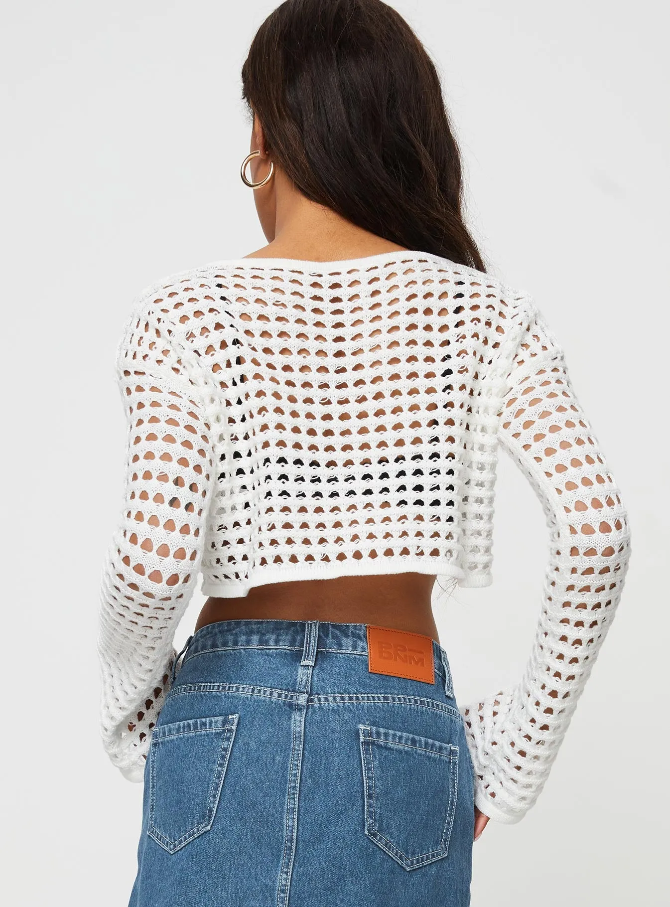 Acacia Asymmetric Cut-Out Sweater Cream