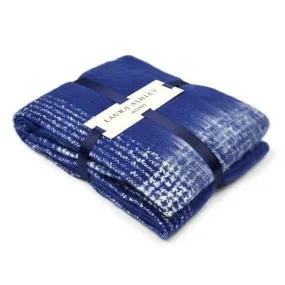 Anastasia Royal Blue Check Throw