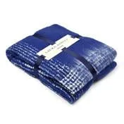 Anastasia Royal Blue Check Throw