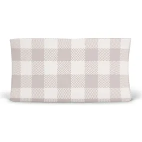 Big Check Changing Pad Cover | Sand