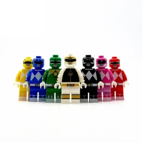 Brick Rangers (Full Set of 7) - Custom LEGO Minifigure Set