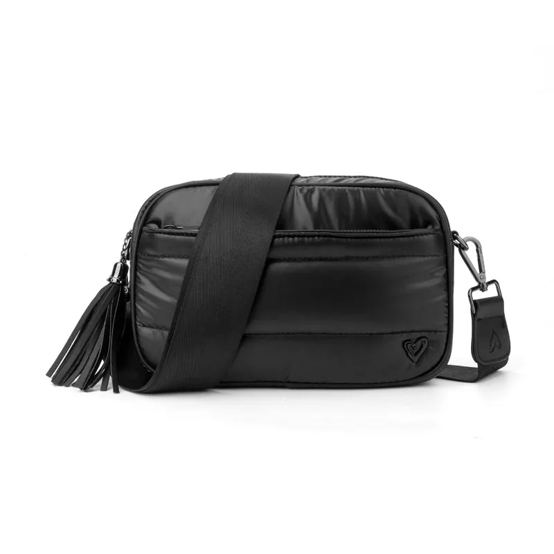 Brooklin Puffer Crossbody Bags - Black