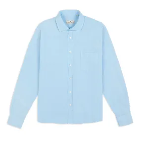 Burrows & Hare Linen Shirt - Sky Blue