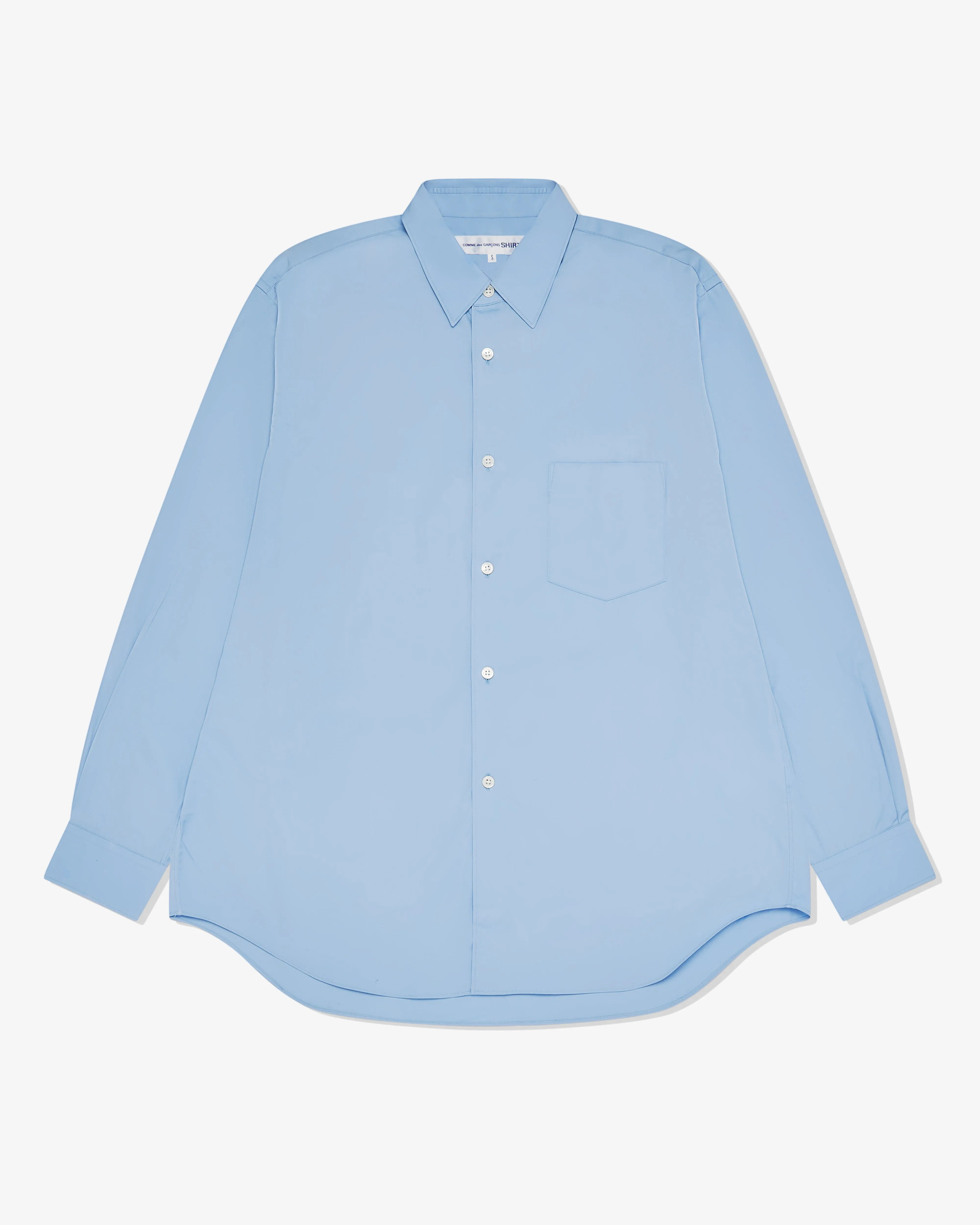 CDG Shirt Forever - Poplin Shirt - (Blue Plain)