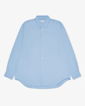 CDG Shirt Forever - Poplin Shirt - (Blue Plain)