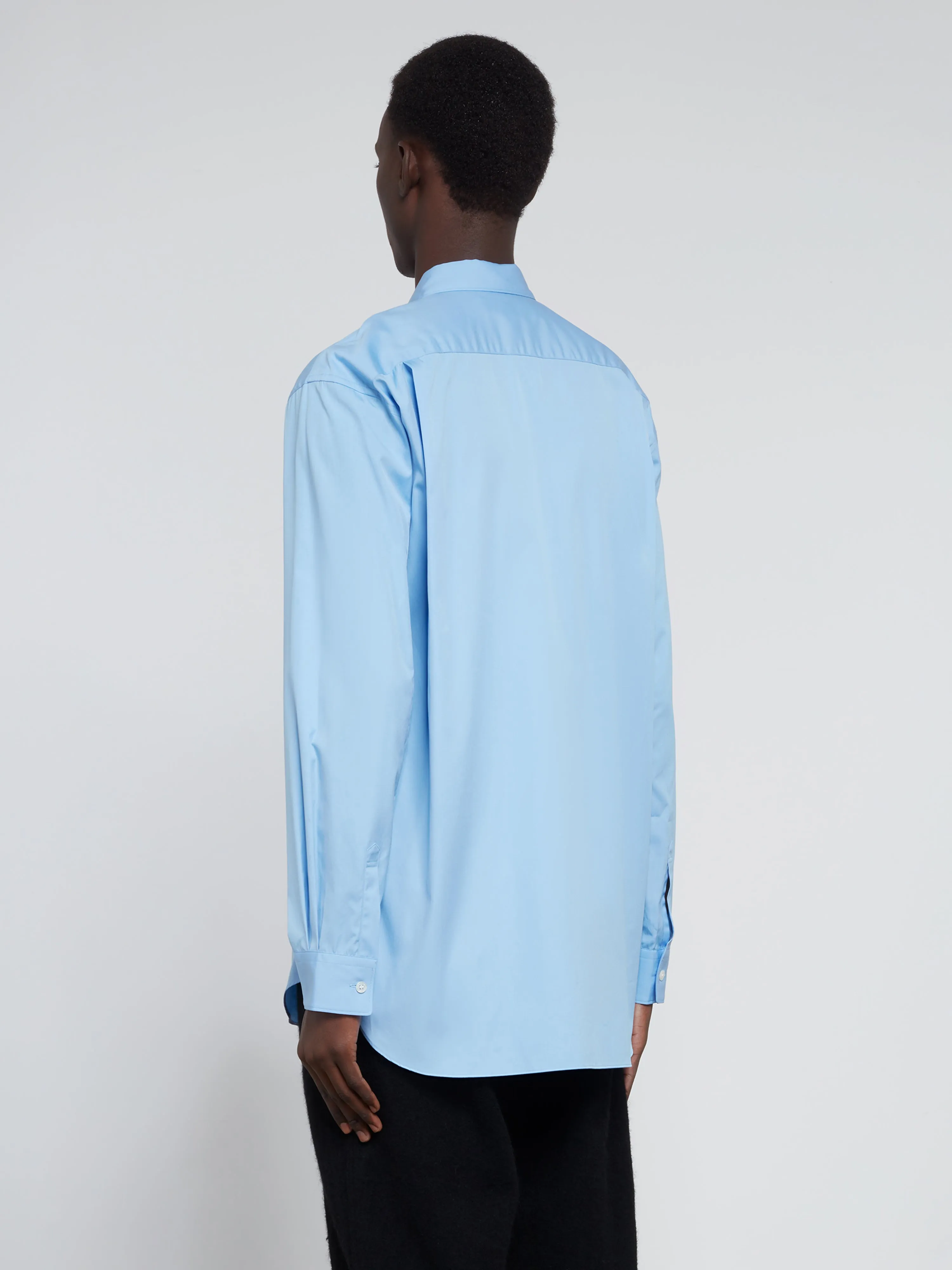 CDG Shirt Forever - Poplin Shirt - (Blue Plain)