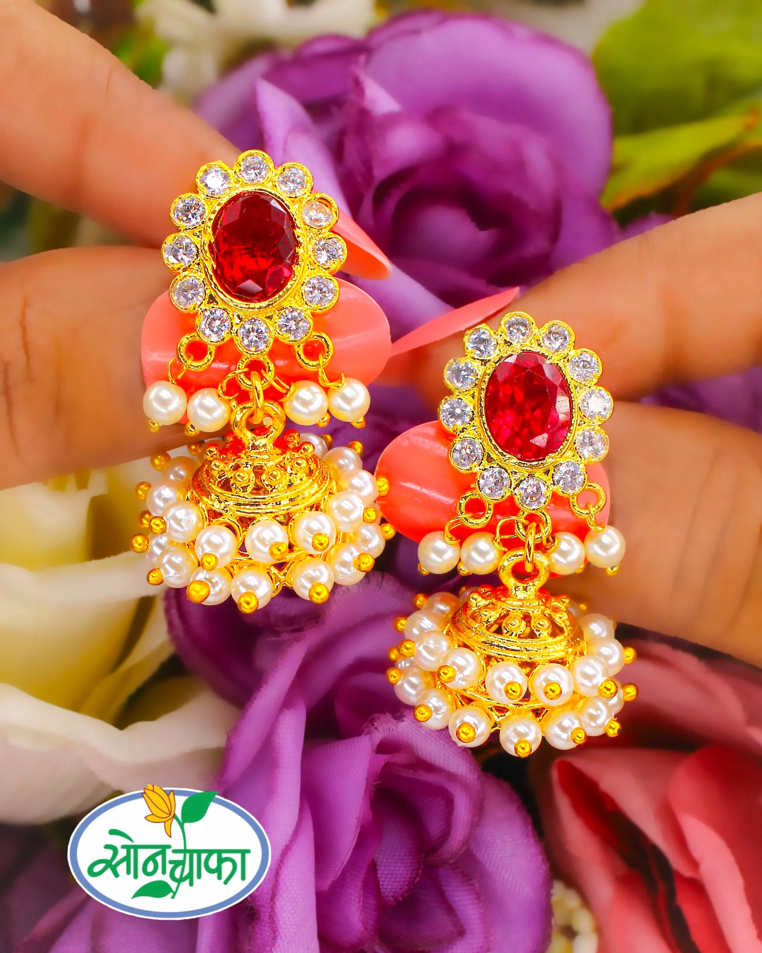 CHIC & FANCY PEARL JHUMKI