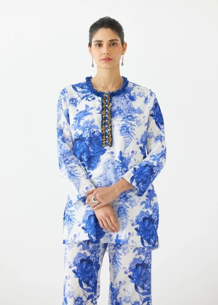 Chintz Short Kurta And Pants