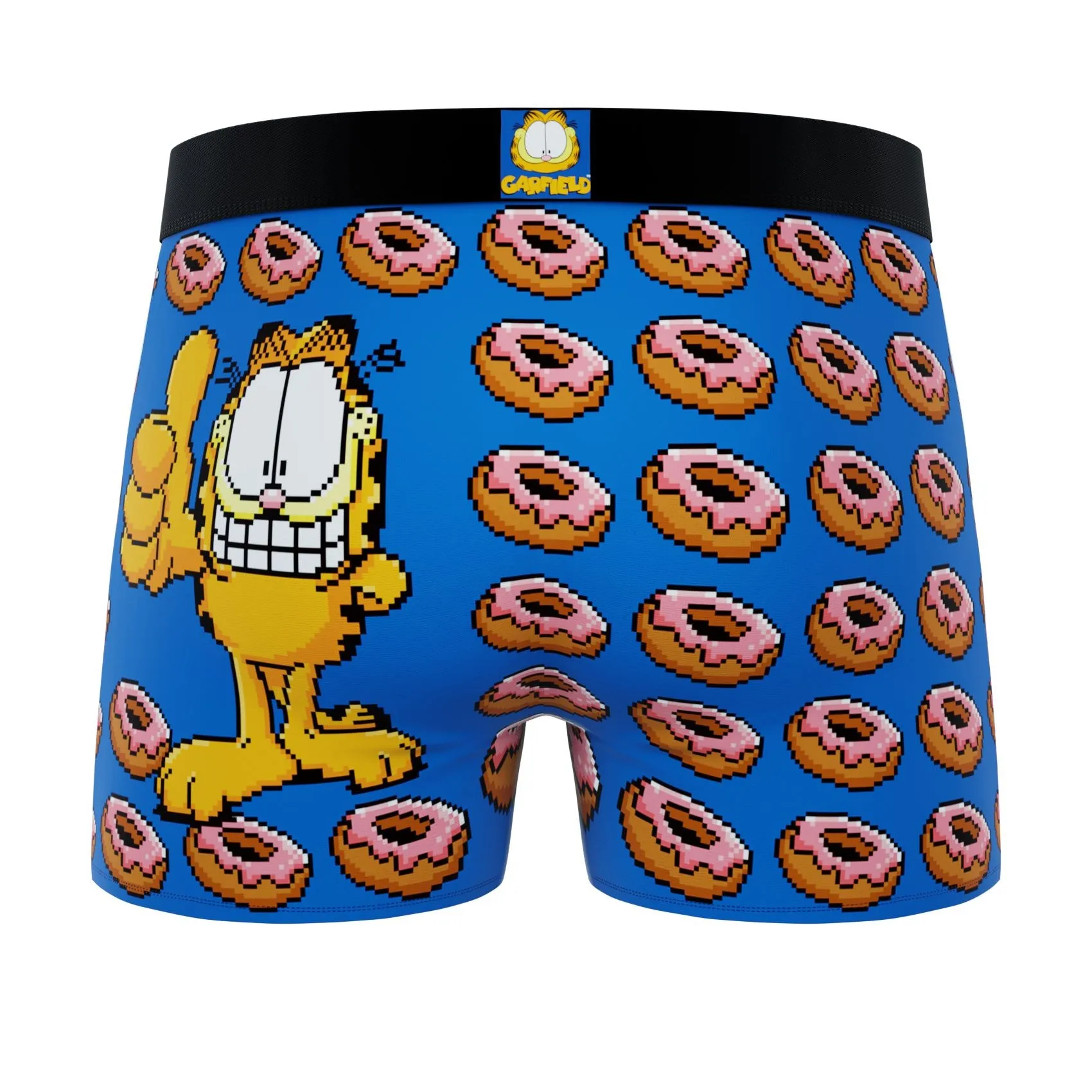 CRAZYBOXER Garfield Money and Donuts Men's Boxer Briefs (3 pack)