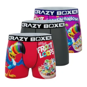 CRAZYBOXER Kellogg's Toucan Sam Men's Boxer Briefs (3 Pack)