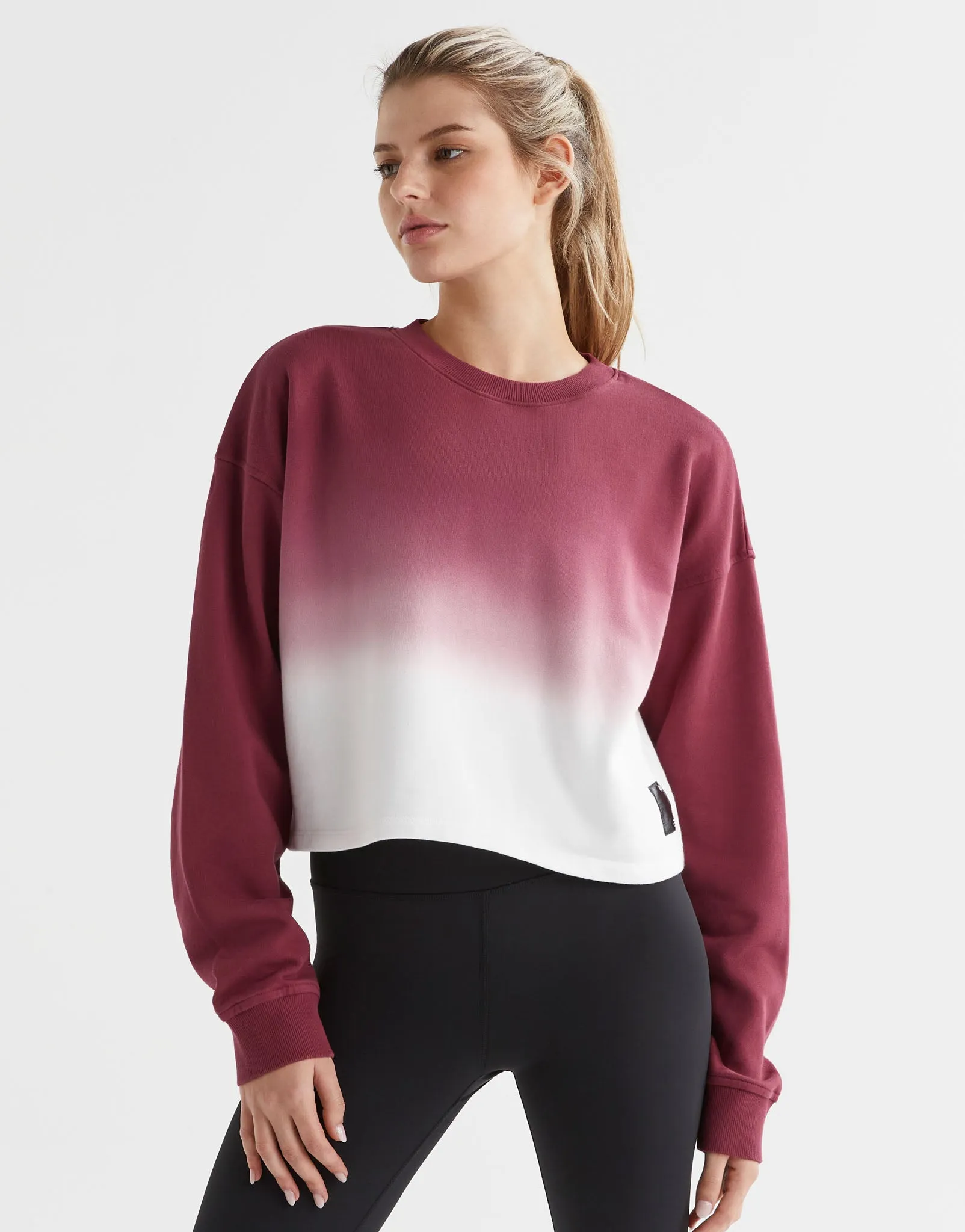 Dalla Dip-Dye Sweat Top - Grape