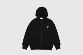 DOUBLE RED HEART FULL ZIP HOODY