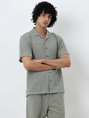 ETA Sage Knitted Relaxed-Fit Cotton Shirt