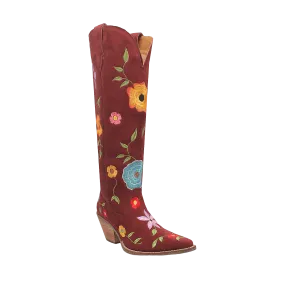 FLOWER POWER SUEDE BOOT