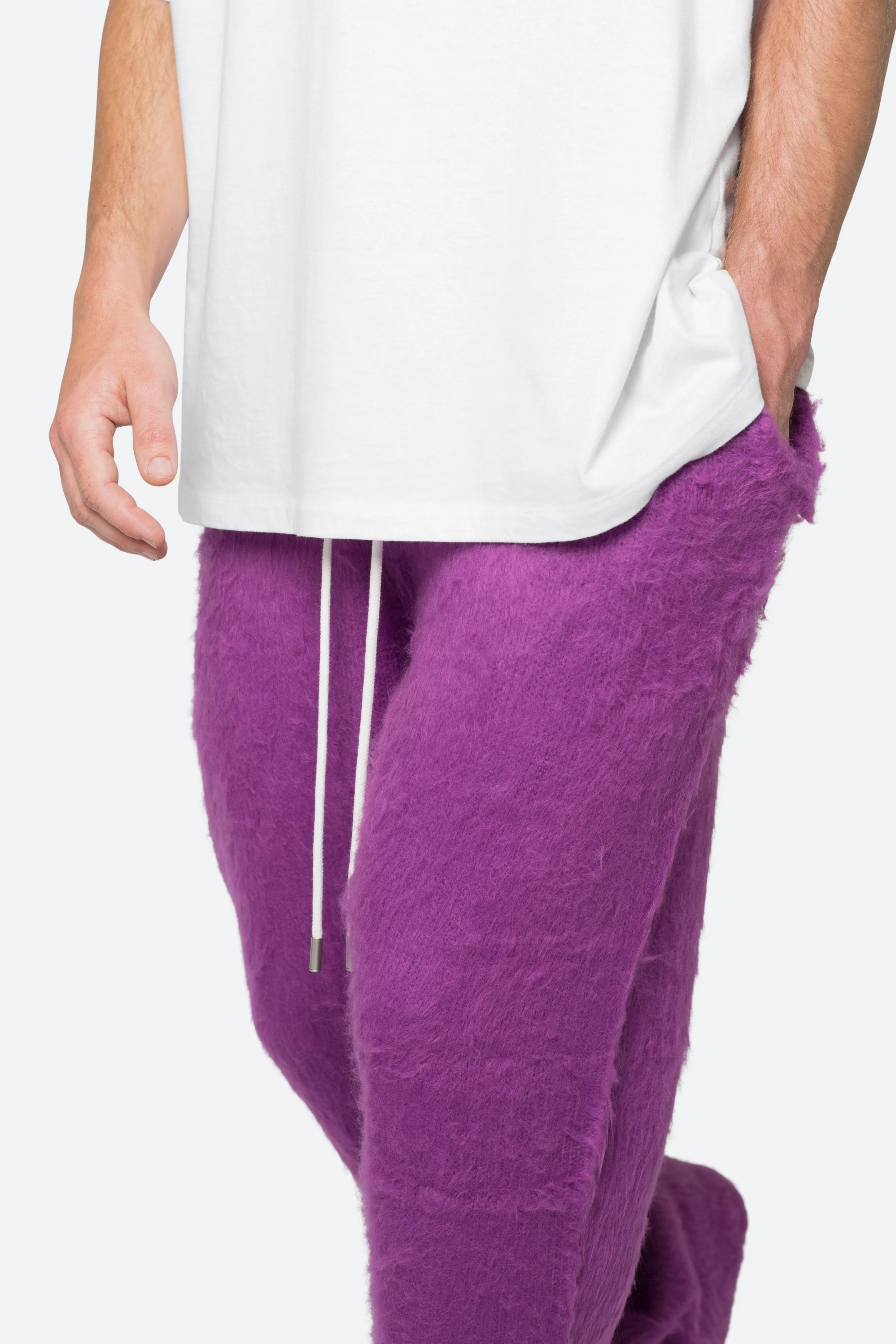 Fuzzy Sweatpants - Purple