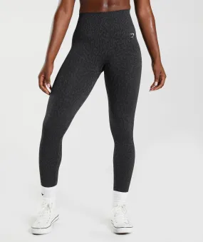 Gymshark Adapt Animal Seamless Leggings - Reef | Black