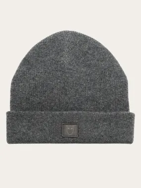 Kids Wool beanie - Dark Grey Melange