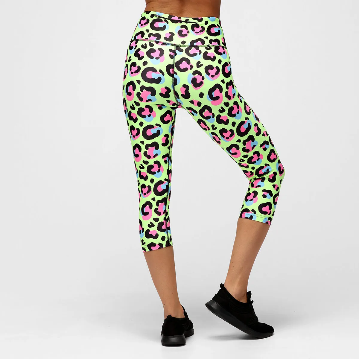 Lemon leopard Capri