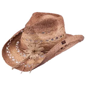 Mallorie Brown Cowboy Hat by Peter Grimm - Bourbon Cowgirl