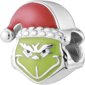 Mischievous Grinch Stole Bead Charm