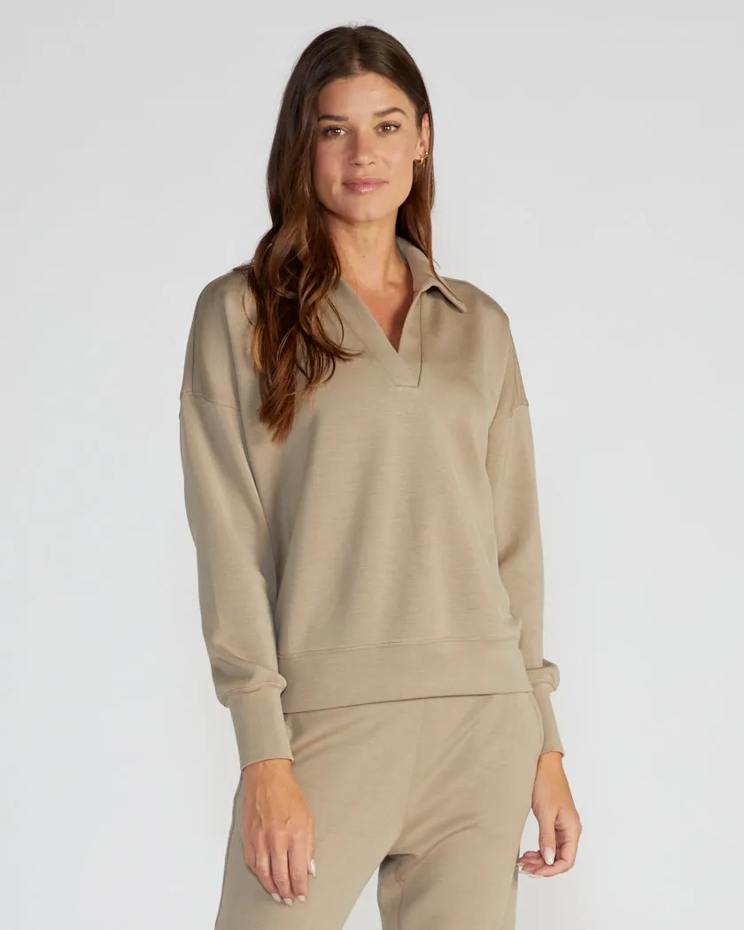 Opal Fleece Relaxed Polo