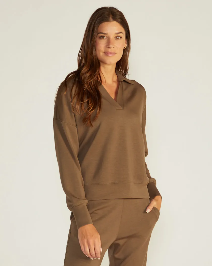 Opal Fleece Relaxed Polo