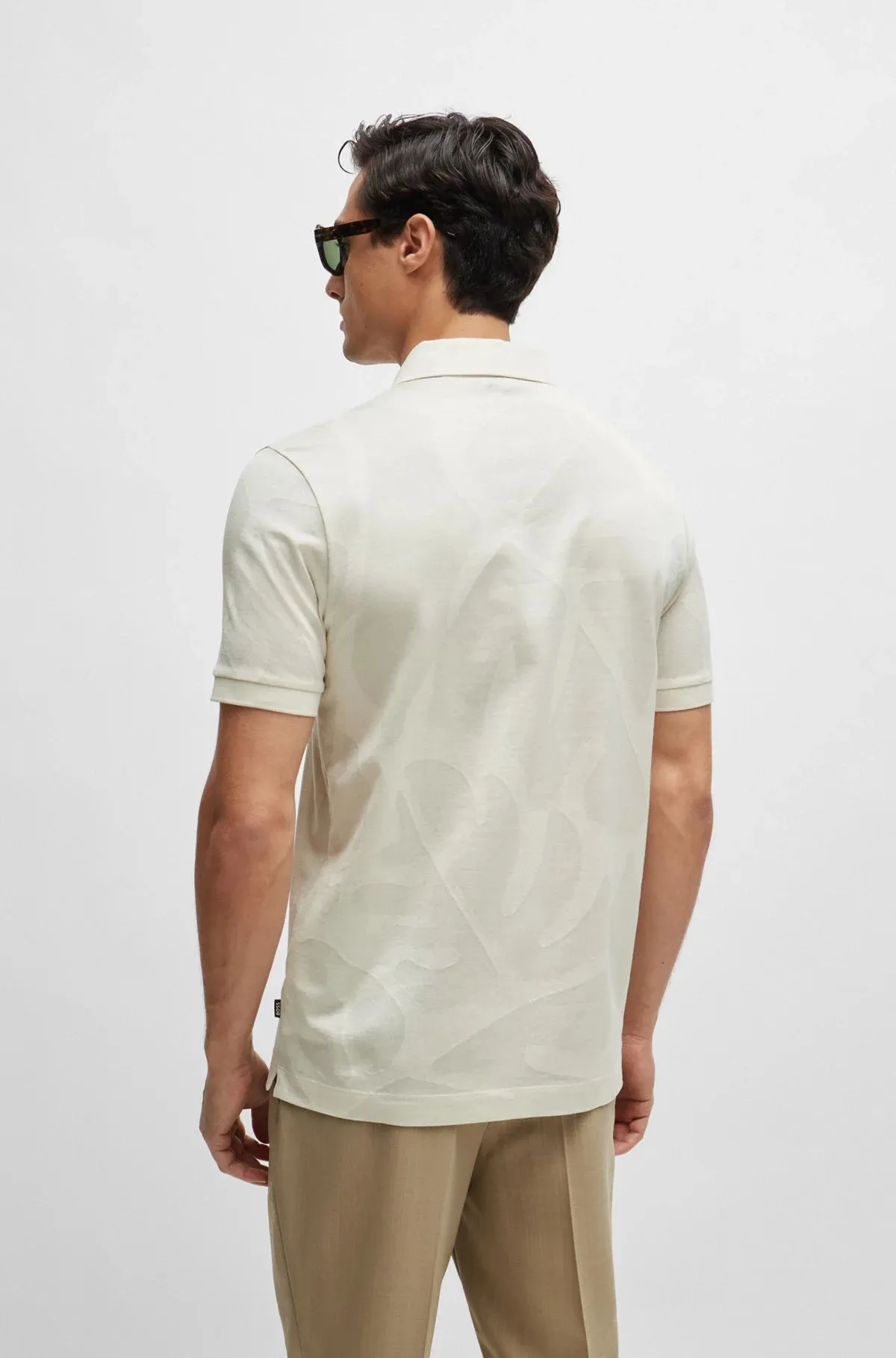 Penrose 108 Slim-Fit Polo Shirt in Monstera-Leaf Cotton 50513321