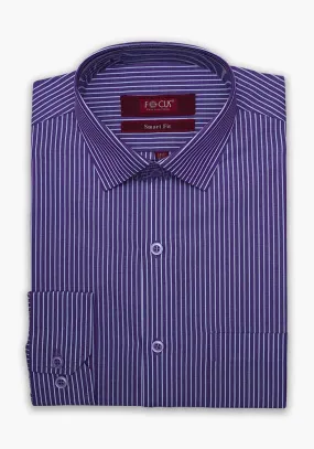 Purple Stripe Dress Shirt