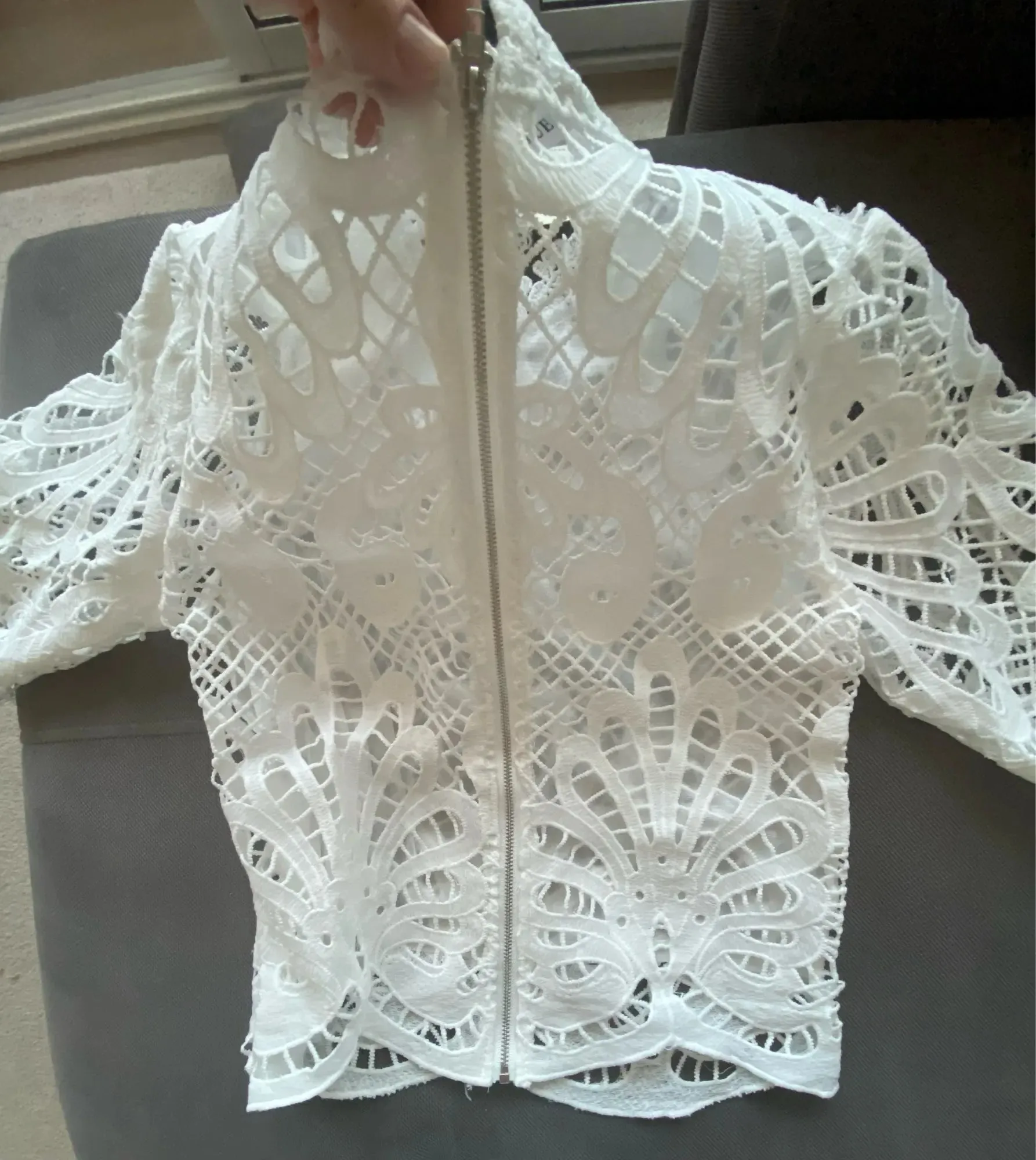 Sexy Long Sleeve Lace Blouse Women Tops Casual White Crochet Hollow Out Cropped Women's Shirt Turtleneck Female Blusas 16296