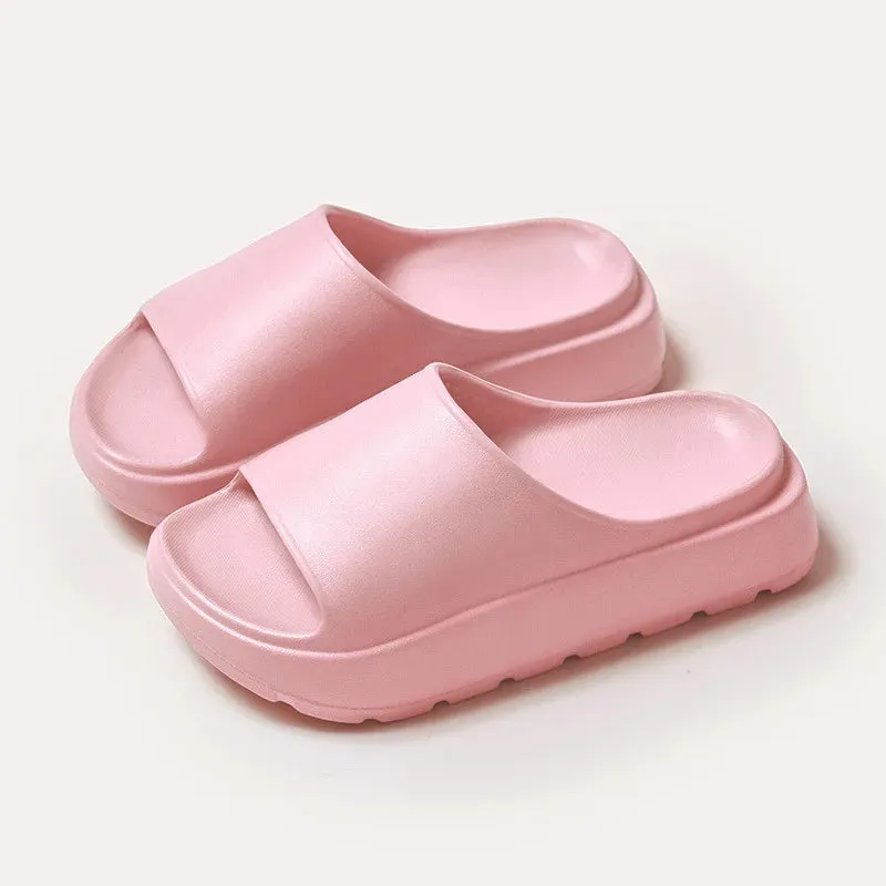 Summer 2024 Women's Thick Sole Eva Slippers: Platform Home Slides & Non-Slip Bathroom Flip Flops