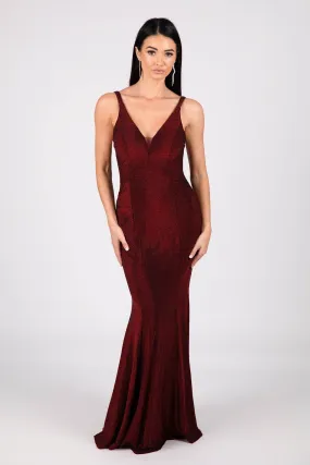 Thalia Gown - Shimmer Wine