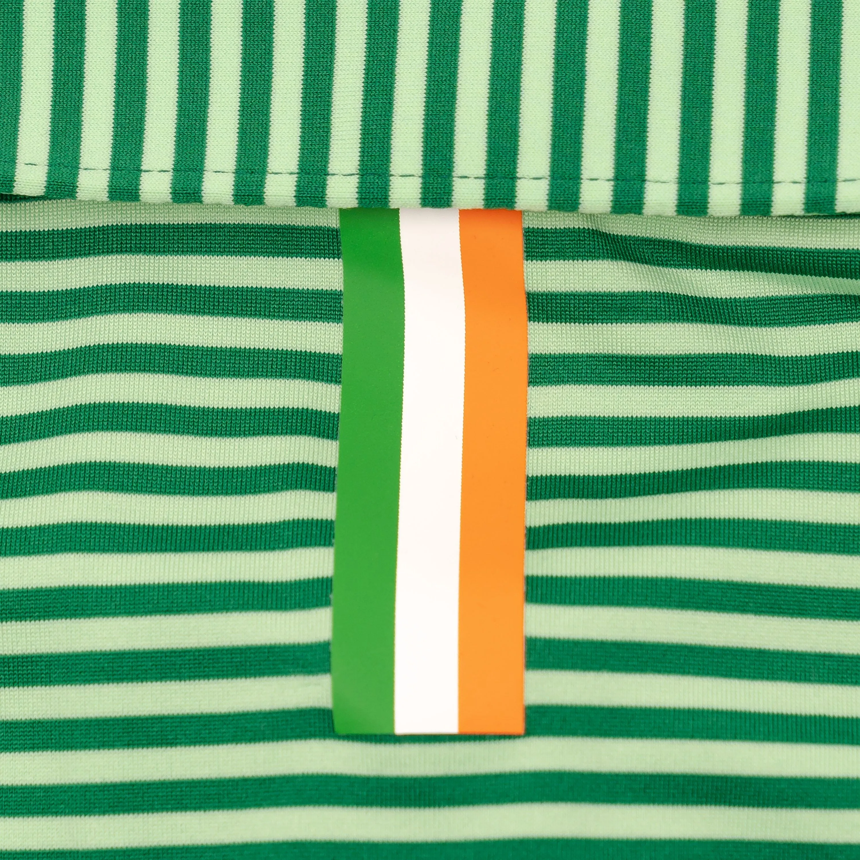 The Birdie Stripe | Performance Polo | The Birdie Stripe - Clover Green/Pistachio Green - Pipes & Drums