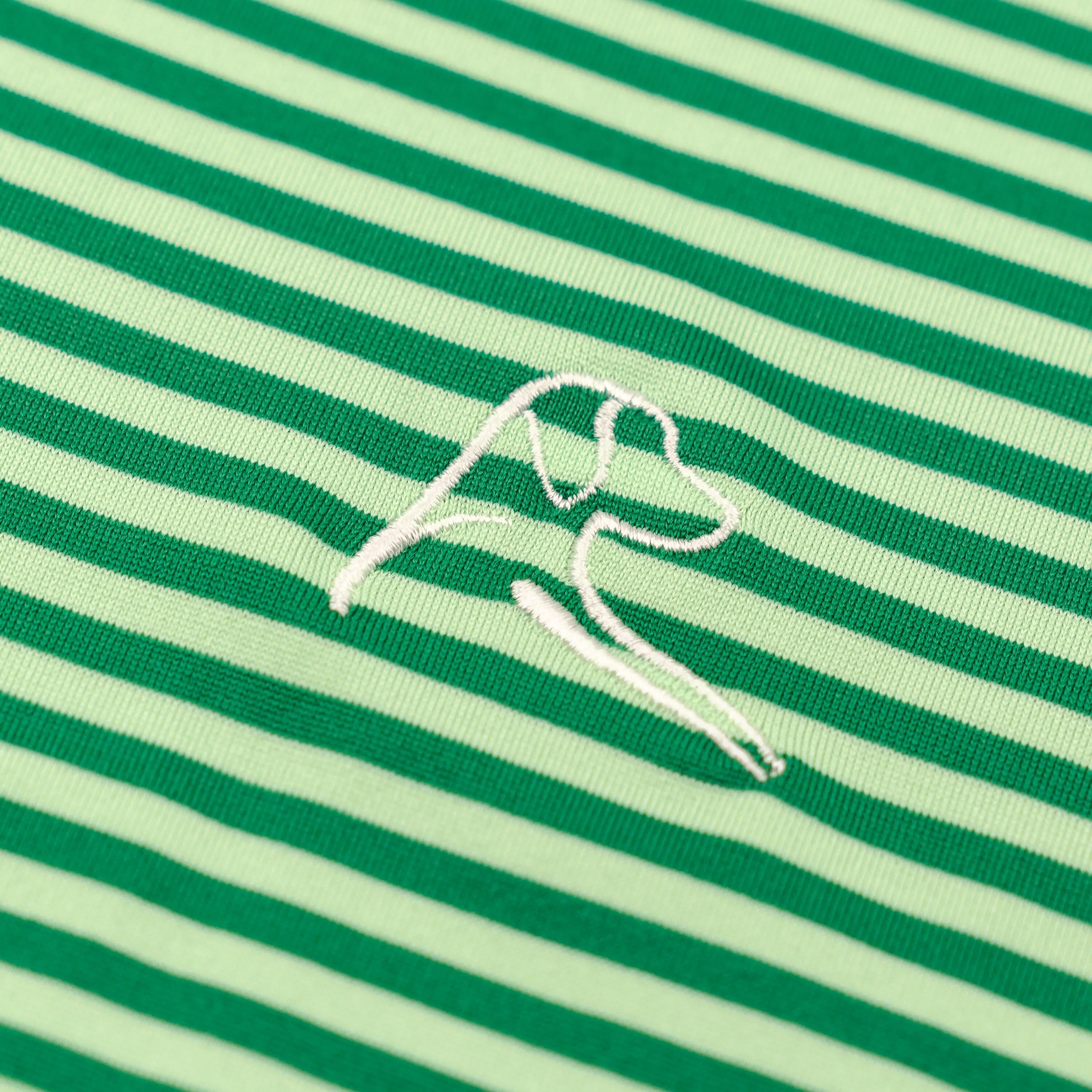 The Birdie Stripe | Performance Polo | The Birdie Stripe - Clover Green/Pistachio Green - Pipes & Drums