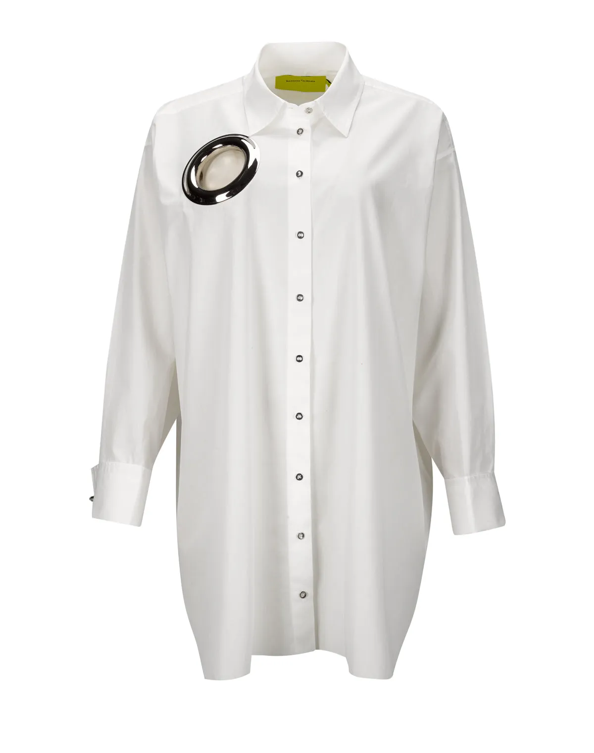 WHITE XXL SHIRT WITH BIG EYELET